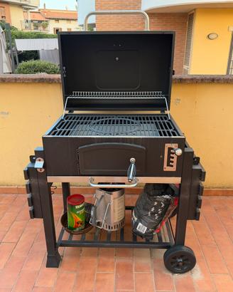 Barbecue Jamestown a carbone professionale
