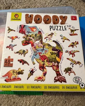 Dinosauti Puzzle in legno
