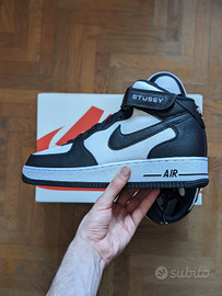 Air Force 1 Mid Light Bone Black