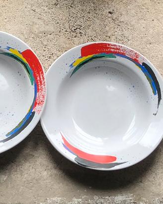 Set Piatti Fondi Decorati Vintage - 2€ ciascuno