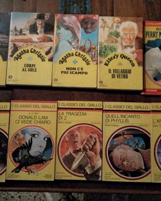 14 GIALLI Mondadori '76-Christie-Queen-Gardner-Poe