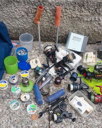 attrezzatura vintage pesca sportiva