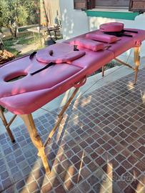 Lettino da estetista pieghevole completo accessori