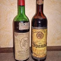 Vino Spanna 1967 + Leonardo vino Chianti 1969