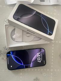 Iphone 16 pro 128 GB nero titanio pari al nuovo.