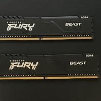 Kit Ram Kingston Fury Beast DDR4 16Gb (2x8 GB)