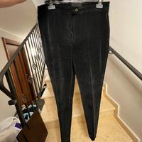 Pantalone Bailo Velluto Nero da Montagna Vintage