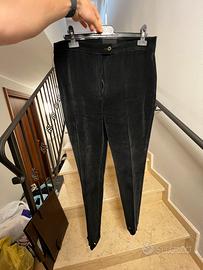 Pantalone Bailo Velluto Nero da Montagna Vintage