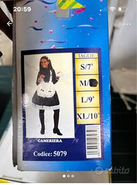 Vestito veneziano carnevale cameriera