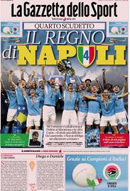 Gazzetta dello Sport 24 maggio Napoli Scudetto