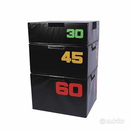 Set 3 Soft Plyo Box Toorx impilabili