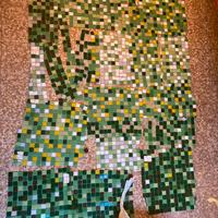 Mosaico tonalità verde