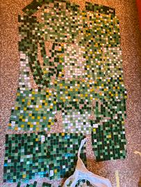 Mosaico tonalità verde