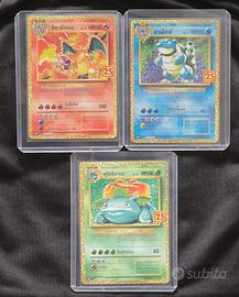 Charizard Blastoise Venusaur 25th Promo Pokemon