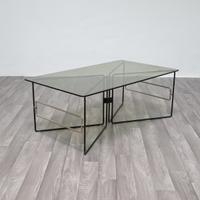 Tavolino Basso Da Caffè Design Geometrico ‘70