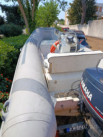 Gommone con motore e carrello omologato