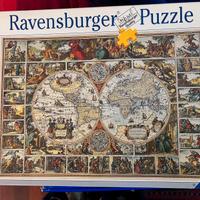 Puzzle Ravensburger 5000 pezzi mappamondo antico