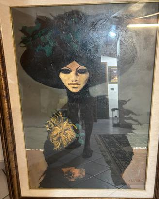 100x70 olio su tela  originale Fausto Maria Libera