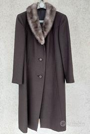 Cappotto invernale donna anni '60 elegante Tg.46