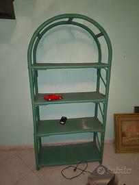 libreria in vimini 