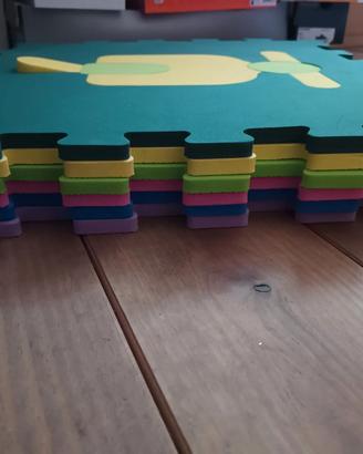 Tappeto puzzle da costruire forme geometriche 