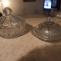 Set Burriera e Zuccheriera in Vetro Pressato