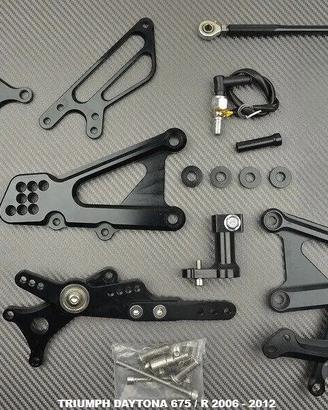Pedane arretrate TRIUMPH DAYTONA 675 R 2006 - 2012