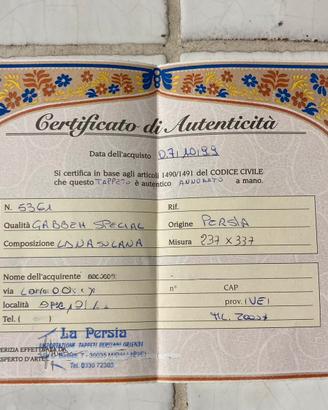 TAPPETO GABBEH SPECIAL PERSIA