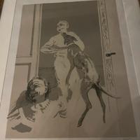 Alberto sughi litografia quadro