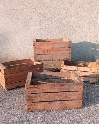 Cassette di legno vintage 
