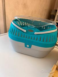 Trasportino + letto per piccoli animali
