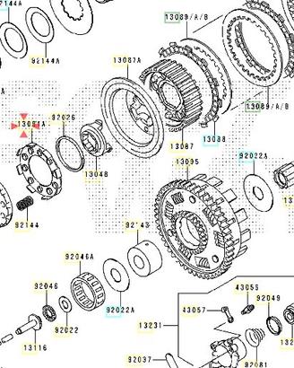 Flangia molle parastrappi Kawasaki VN Classic 1500