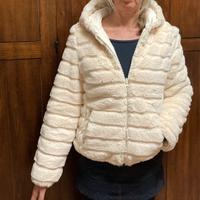 Giubotto donna effetto pelliccia