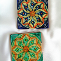 Ceramica di Caltagirone piastrelle giardino blu