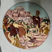 Piatto in argilla - stile greco