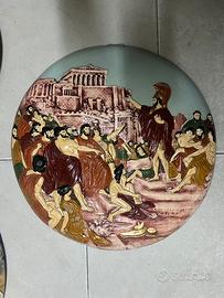 Piatto in argilla - stile greco