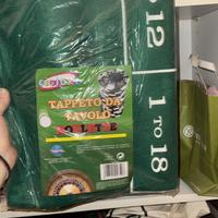 Gioco roulette tappeto e set fiches
