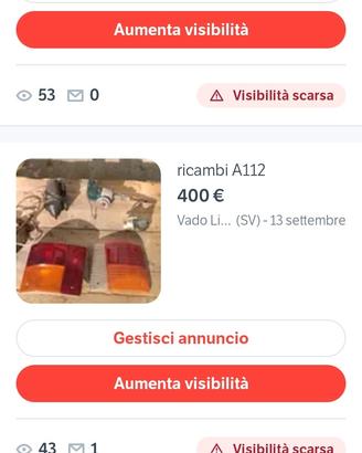 Ricambio A112,