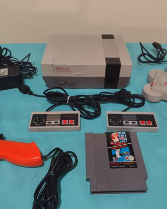 NINTENDO NES CON ZAPPER CONSOLE VIDEOGAME VINTAGE