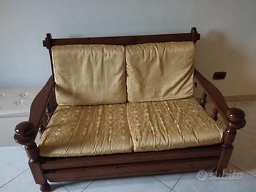 Divano letto 2 posti stile rustico