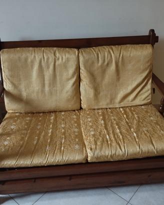 Divano letto 2 posti stile rustico