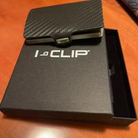 Portafogli  I-CLIP original silver carbon black