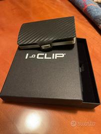 Portafogli  I-CLIP original silver carbon black
