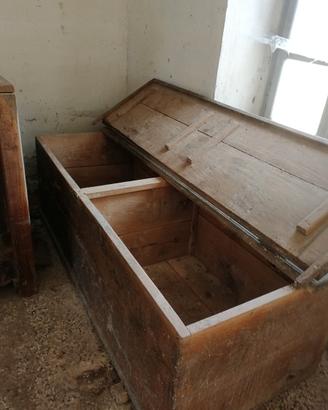 Cassa di legno massiccio frumento e farina