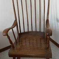 Sedia a dondolo vintage