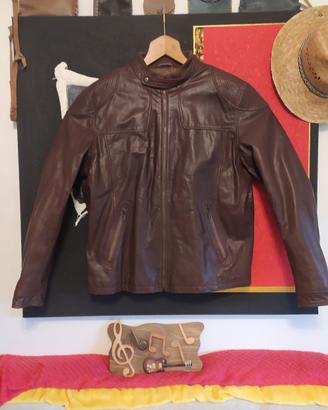 Giubbotto in pelle Stile Biker nuovo 