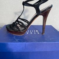 Sandali camoscio neri S. Weitzman originale 37,5