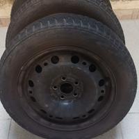 Gomme termiche e cerchi 185/60/15 vw polo