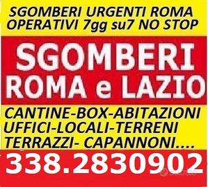 Sgombero appartamenti cantine box locali gratis