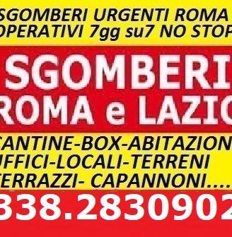 Sgombero appartamenti cantine box locali gratis